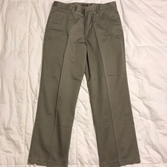 36x30 Olive Docker D3 Flat-Front Khakis - Picture 3 of 5